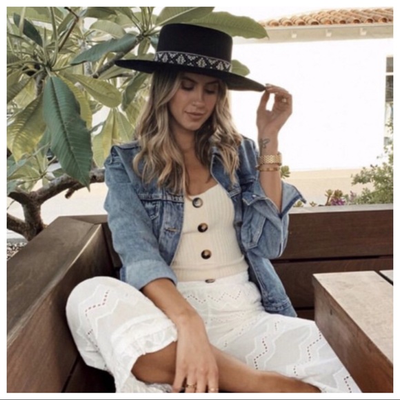 TAOS- Wool Wide Brim Gambler Hat - Picture 4 of 9